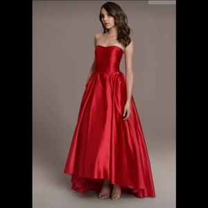 Betsy & Adam Formal Red Dress Size 2 POCKETS